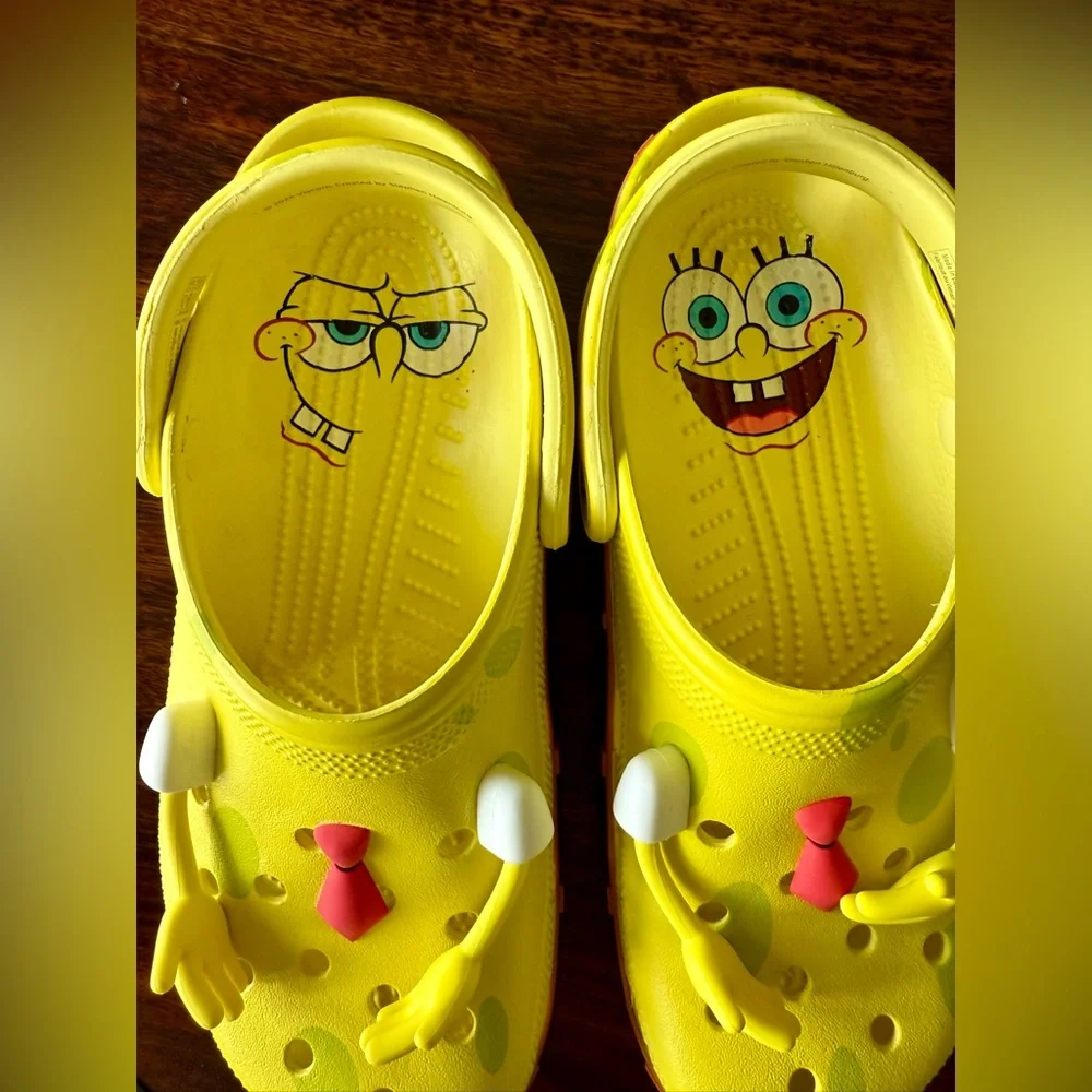 SpongeBob Crocs Slip-On Clog Size 8/10 - Picture 4 of 7